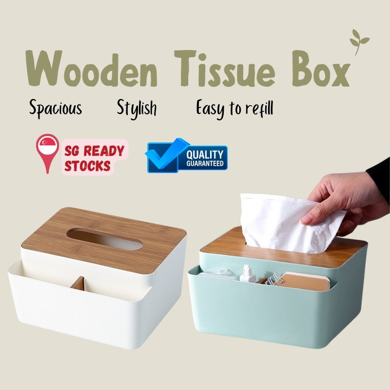 Wooden Cover Tissue Box