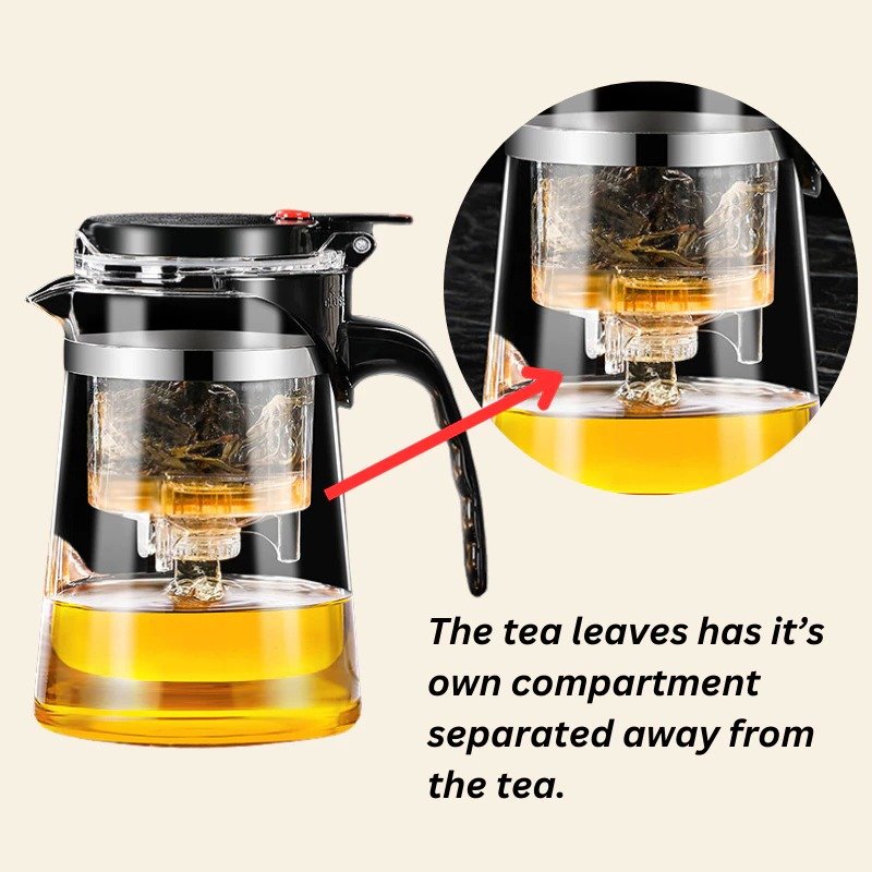 Tea Leaves Separator Tea Pot