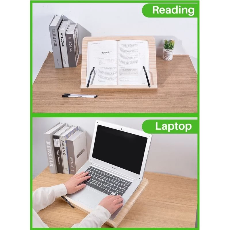 Wood Tulip Book Stand