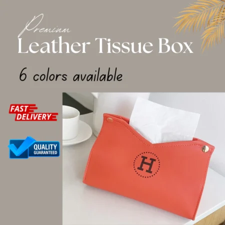 Stylish Leather tissue box