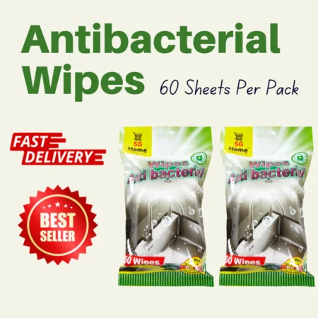 60 sheet Antibacterial Wet Wipes