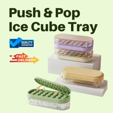 Push and Pop Ice Cube Tray