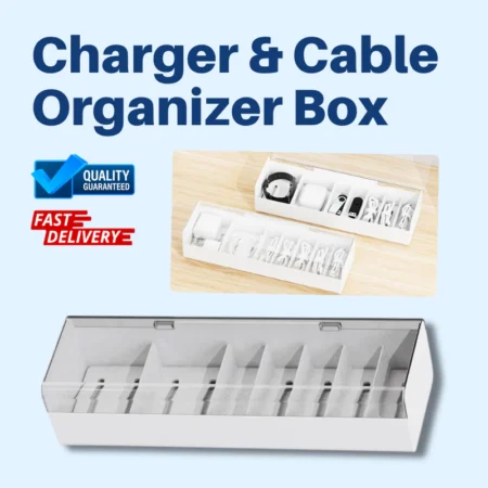 Charger & Cable Organizer Box