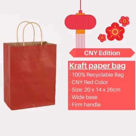 Chinese New Year RED Kraft paper bag