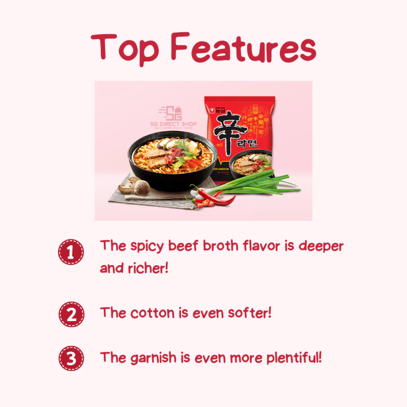 Nongshim Shin Ramyun Ramyun Ramen -Korean